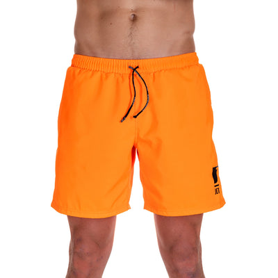 Swimshort fluo orange/black