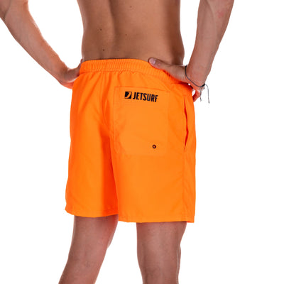 Swimshort fluo orange/black